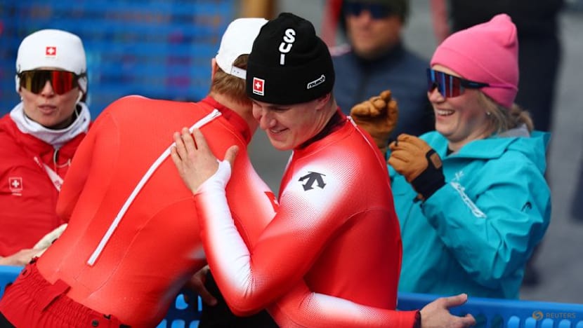 Alpine sking-Swiss golden boy Von Allmen wins super-G to complete hat-trick