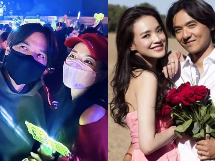 Stephen Fung & "Wifey" Shu Qi Share Rare Couple Pics At Ekin Cheng Concert