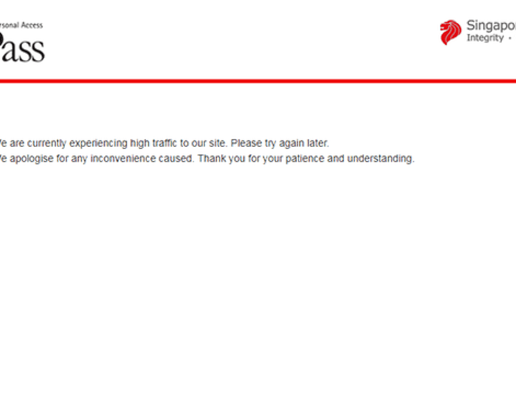 Faulty server behind 2 days of intermittent SingPass, CorpPass outage
