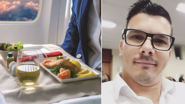 飞机餐吃鱼排 严重过敏男躲厕所11小时