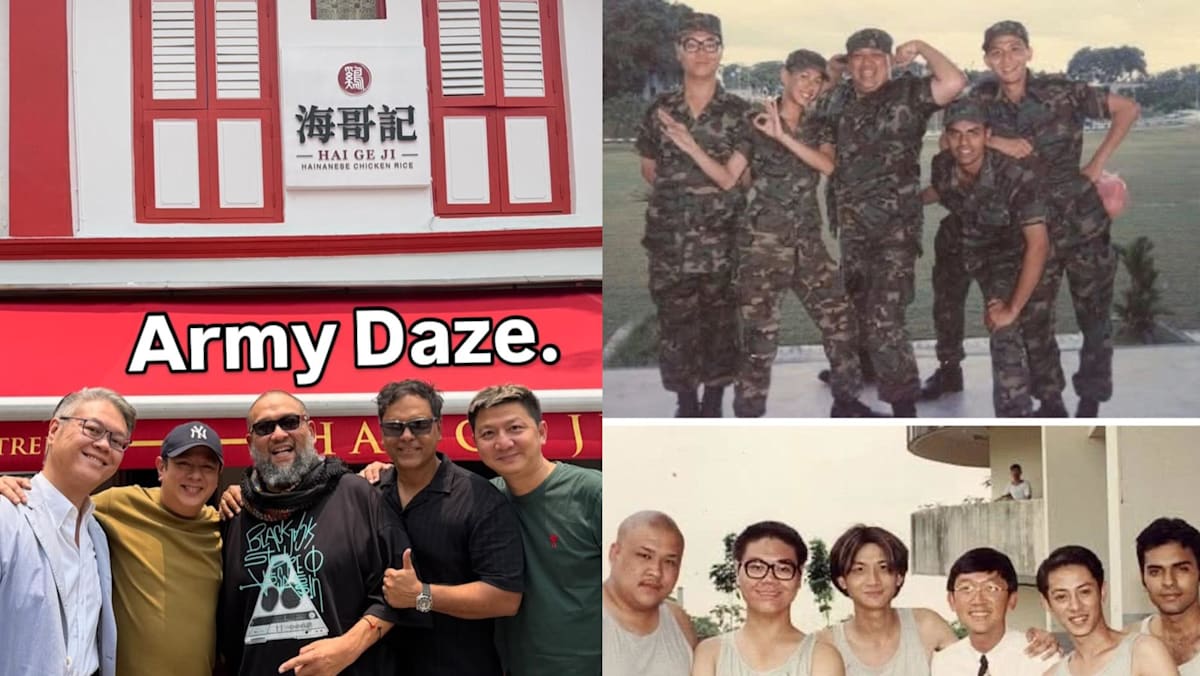 Army Daze cast members reunite at Sheikh Haikel’s chicken rice shop