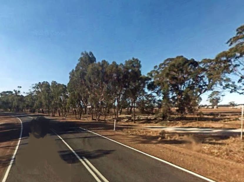 A Google street view of the road the accident is reported to have occurred on.