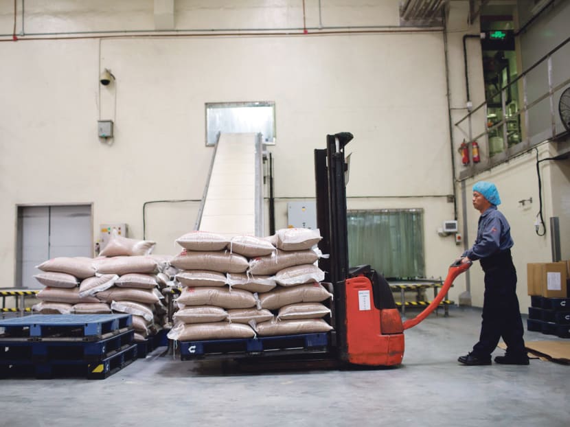 Surveys show that the rebound in manufacturing was led by firmer domestic demand. PHOTO: BLOOMBERG