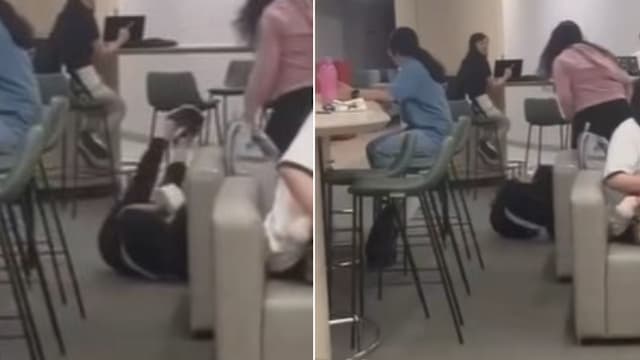 女子在新大校园踢六旬妇女 警方证实正调查