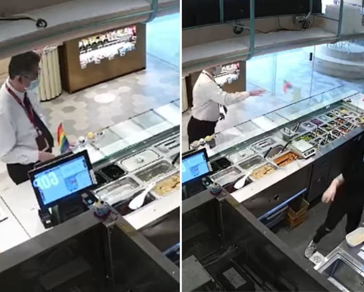 Man who threw LGBTQ pride flag at eatery owner in Lau Pa Sat gets 24-month conditional warning