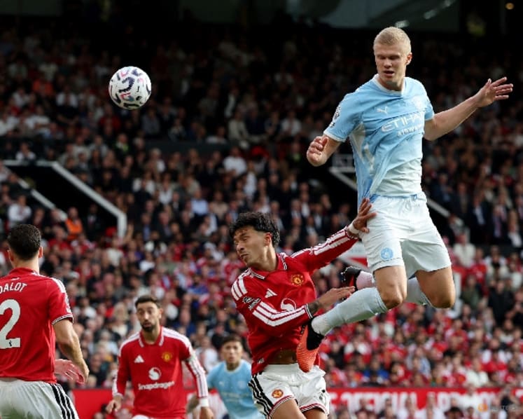 Haaland strike gives Man City 1-0 win over Man United after Foden sent off