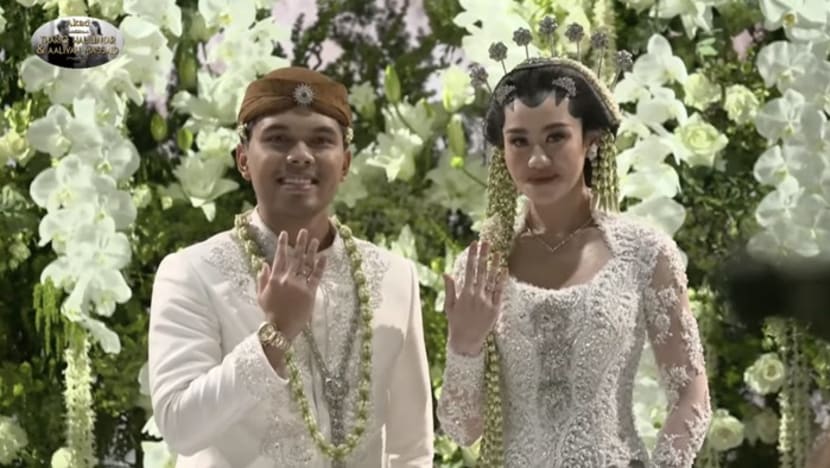 Momen sakral pernikahan Thariq Halilintar dan Aaliyah Massaid, disaksikan Presiden Jokowi