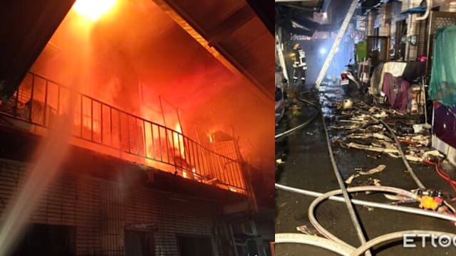 台中大火连烧12户 一单亲妈妈罹难