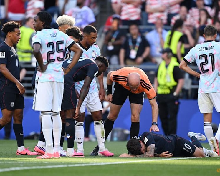 Pulisic suffered fracture, bone bruise in US defeat by Belgium