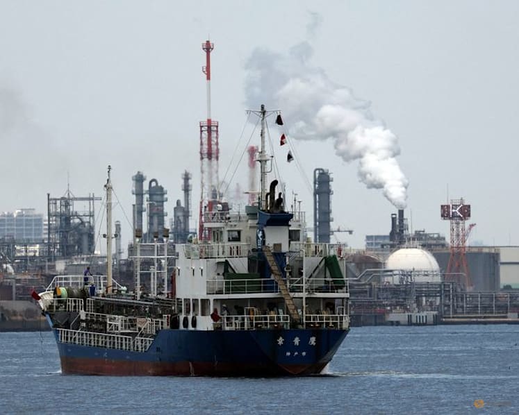 Stocks slide in Asia, Brent crude heads for record monthly rise