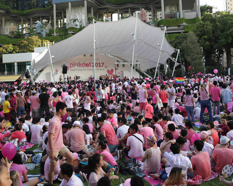 Pink Dot supporters turn up in force despite tighter security measures