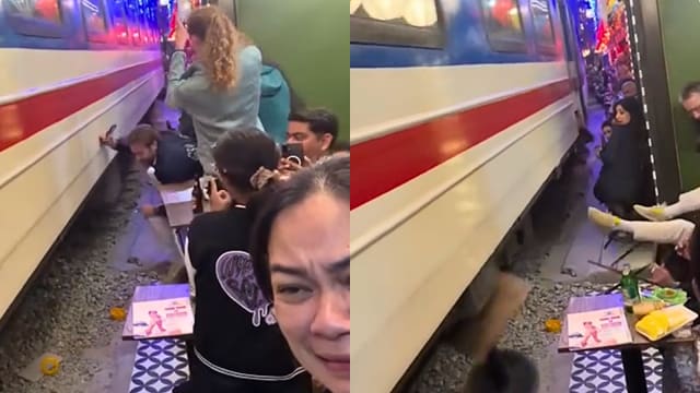 男游客越南火车街遭火车擦撞 人民委员会要求当局加强管制