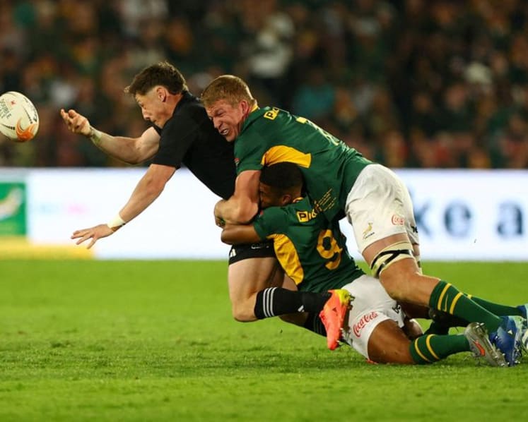Springboks must handle All Blacks pressure at the breakdown, Reinach says
