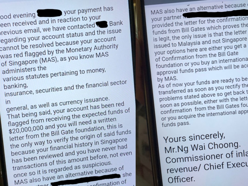 The email message would show up as being signed off by the Commissioner of Inland Revenue. 