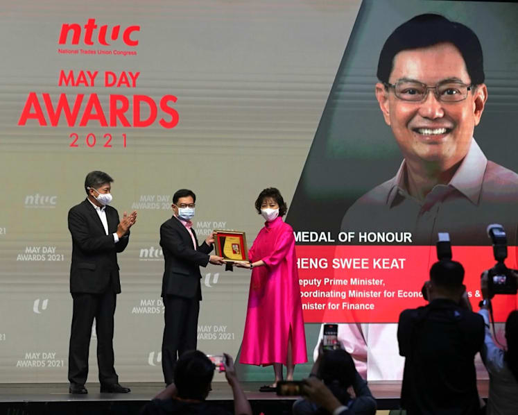 DPM Heng receives top May Day award from NTUC