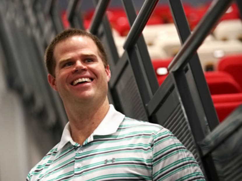 Keenan Robinson, the US swimming team’s high performance director. Since his arrival in Singapore, Robinson has been conducting athlete and coaching clinics. Photo: Nuria Ling