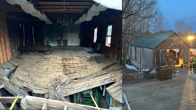 美国婚礼现场突塌陷 70人坠落6人受伤