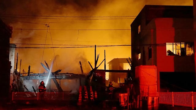 日本九州大火狂烧12小时 超过170栋民宅被烧毁