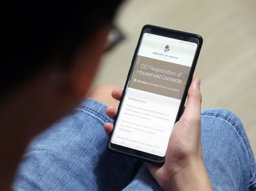 From Sept 14, 2021, all confirmed Covid-19 cases who are not part of sensitive clusters will be notified by SMS on the need to tell their household contacts to register themselves for quarantine online. From Sept 14, 2021, all confirmed Covid-19 cases who are not part of sensitive clusters will be notified by SMS on the need to tell their household contacts to register themselves for quarantine online.