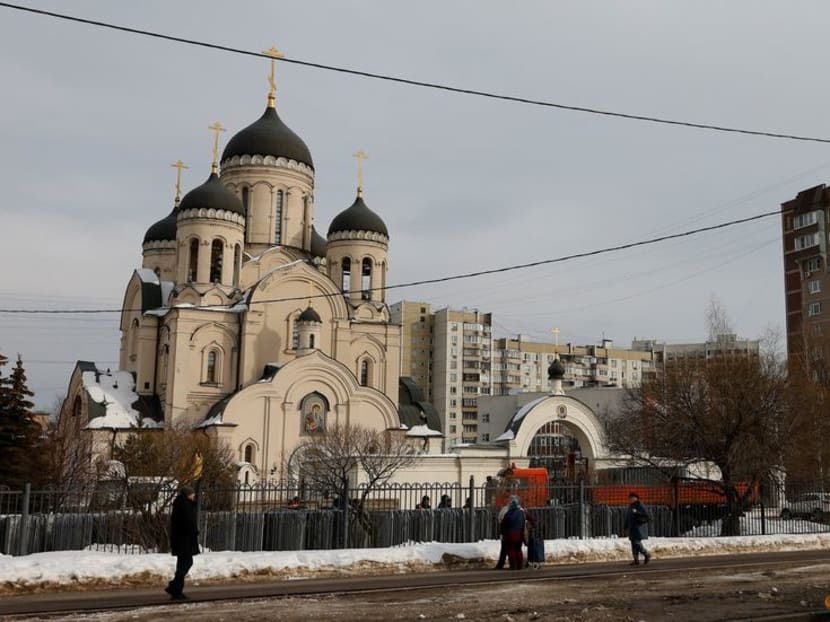 General view of the Church of the Icon of the Mother of God, where service for Alexei Navalny, the Russian opposition leader who died in a prison camp, is expected to be held, in Moscow, Russia on Feb 29, 2024. General view of the Church of the Icon of the Mother of God, where service for Alexei Navalny, the Russian opposition leader who died in a prison camp, is expected to be held, in Moscow, Russia on Feb 29, 2024.