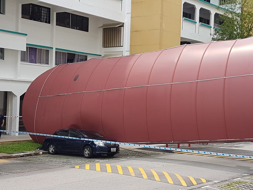 Lorry driver arrested over Bukit Batok walkway shelter collapse