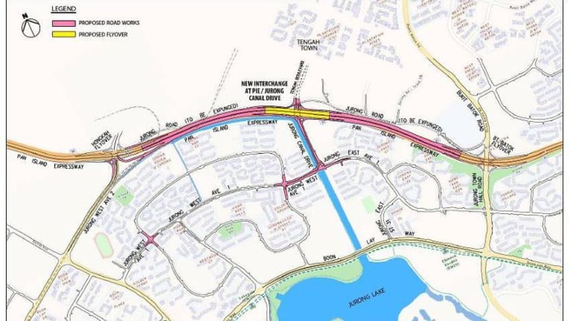 Jalan raya baru akan hubungkan bandar Tengah yang sedang dibangunkan ke PIE, Jurong Jalan raya baru akan hubungkan bandar Tengah yang sedang dibangunkan ke PIE, Jurong