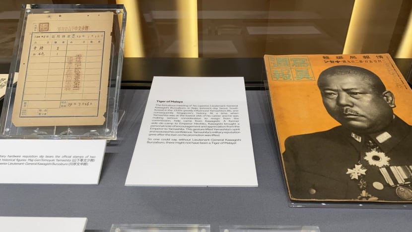 Police uniform insignias, sake cups as part of new WWII exhibition to mark Japanese Occupation in Singapore