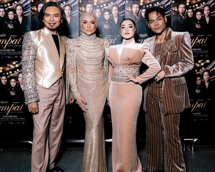 Malay music icons Ziana Zain and Anuar Zain to stage joint Singapore concert in September titled Empat