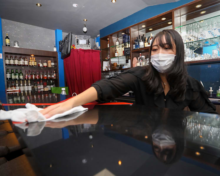 Cuppage Plaza bar owner 'overwhelmed' as business reopens under strict Covid-19 rules after 8-month closure