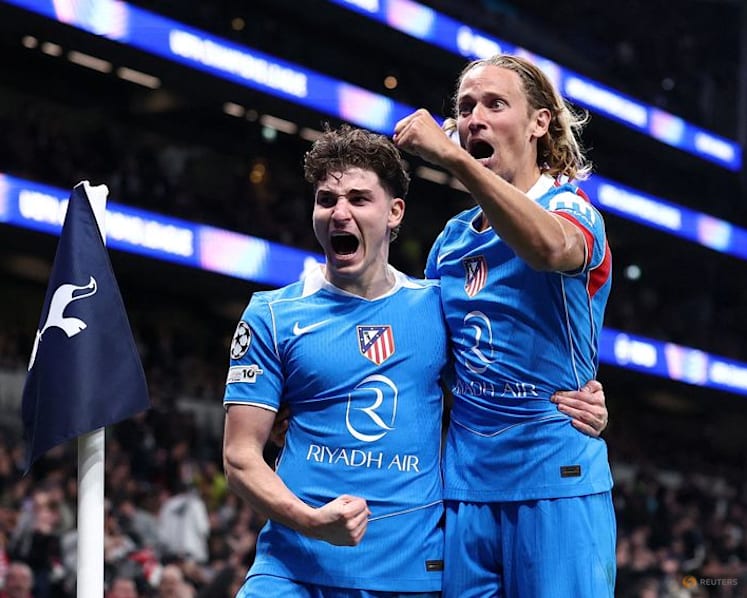 Atletico survive scare at Tottenham to reach quarter-finals