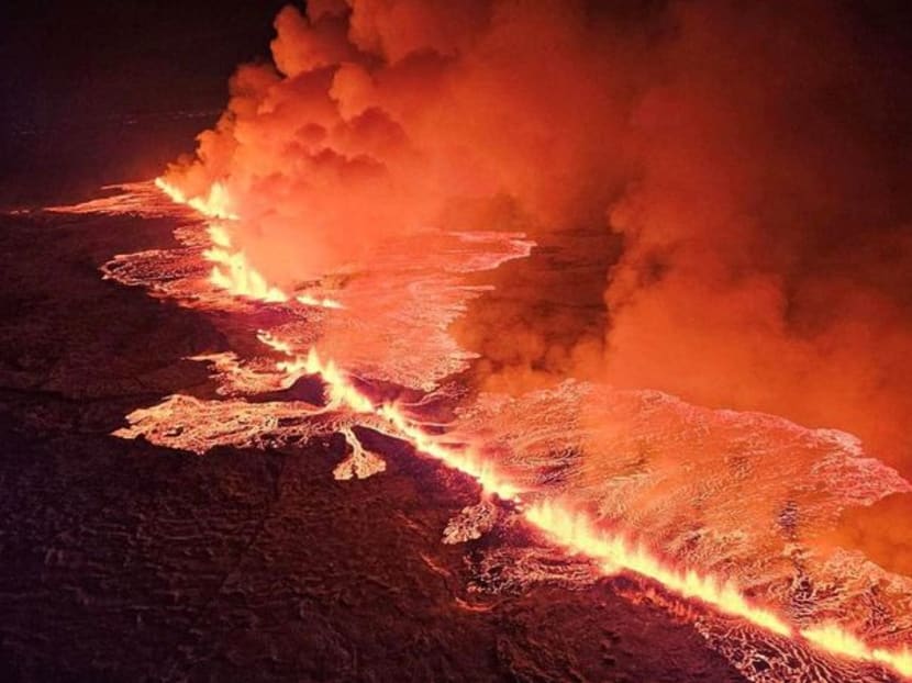 Iceland volcano erupts near town after weeks of quake activity