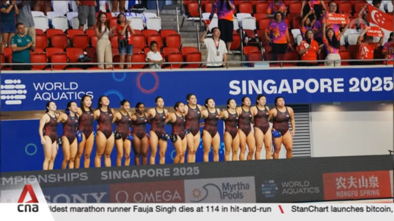 World Aquatics C'ships: Singapore women's water polo end Group A campaign with 32-5 loss to Italy World Aquatics C'ships: Singapore women's water polo end Group A campaign with 32-5 loss to Italy