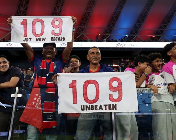 Malaysia's JDT go unbeaten for world record 109th league match