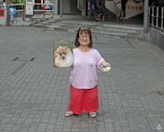 With sly humour and a lust for life, this 60-year-old painter stands tall despite her dwarfism