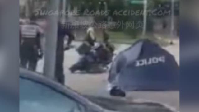 榜鹅大道发生致命车祸 50岁民防人员不幸身亡
