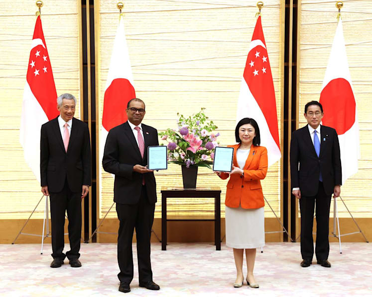 Singapore, Japan ink agreements on promoting start-ups, digital transformation for governments 