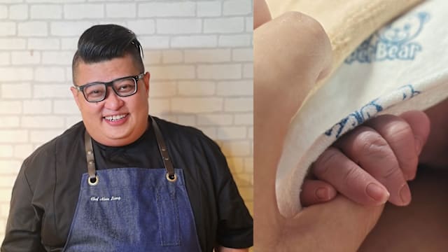 《三把刀》Chef Alvin Leong 升格当爸　晒宝宝小手报喜