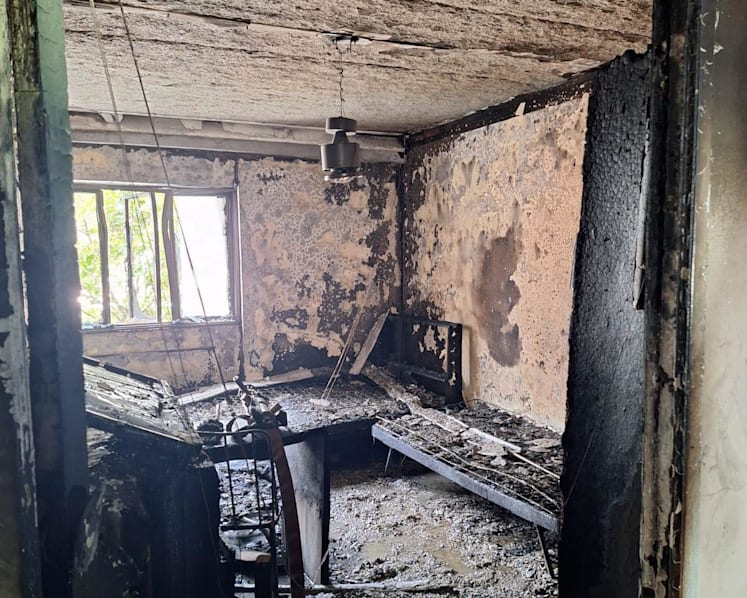 Two children taken to hospital after fire at Yishun flat, 50 residents evacuated