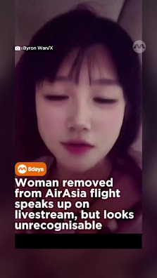 She got a full digital facelift The woman made headlines for berating cabin crew for not speaking to her in Mandarin, causing a flight delay #8dayssg #8dayssgtrending #china #airasia #filter 
