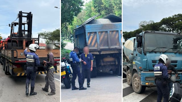 陆交局取缔逾140辆违规重型车辆 多数被发现超载问题