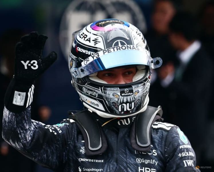 Antonelli on pole in Japan as Mercedes lock out front row