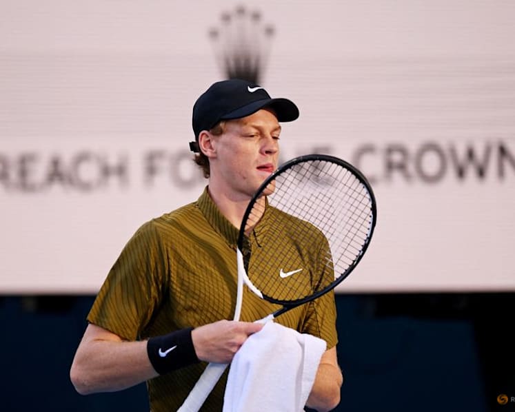 Champion Sinner races into Australian Open second round after Gaston retires
