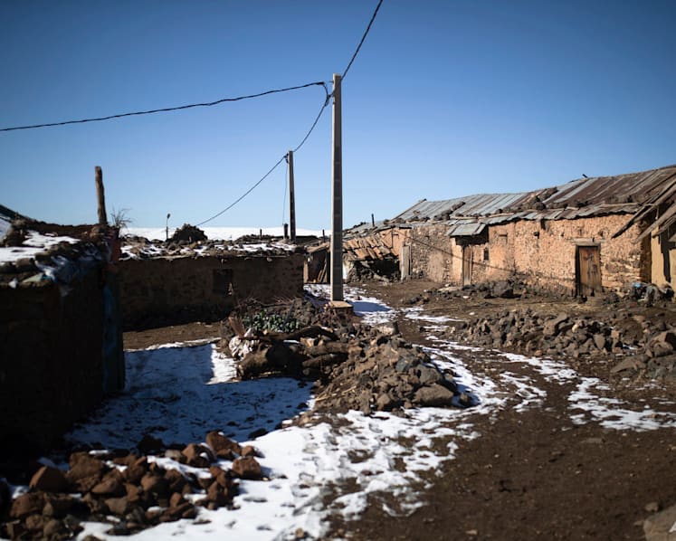 Trapped by snow in a Moroccan mountain village