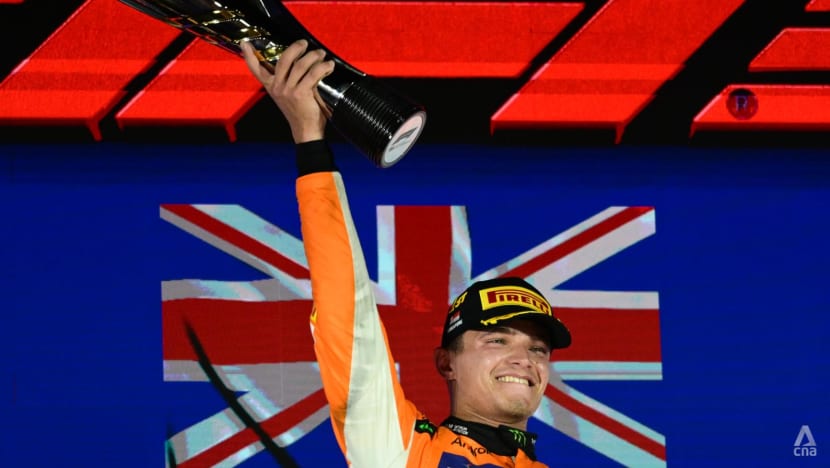 McLaren's Lando Norris wins Singapore Grand Prix to narrow F1 title race