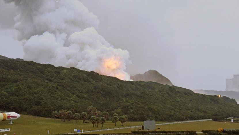 Japan's space agency halts Epsilon S rocket engine test after large fire at site Japan's space agency halts Epsilon S rocket engine test after large fire at site