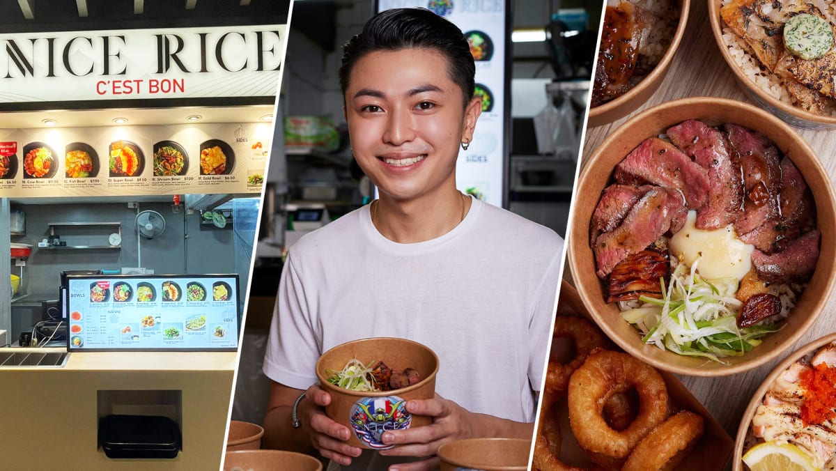 Asia Square Fun Rice Grain Bowl Hawker Stall Nice Rice Reopens At Ang Mo Kio Food Court ...