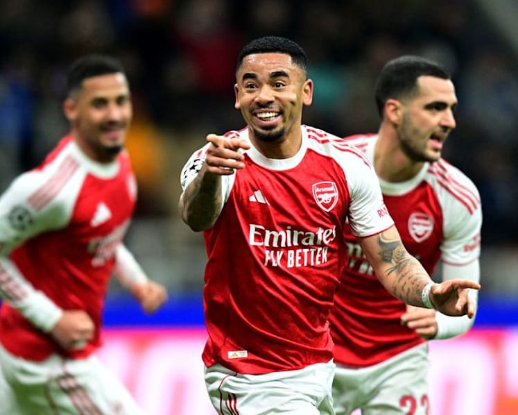 Jesus in dreamland after double in Arsenal's win at San Siro