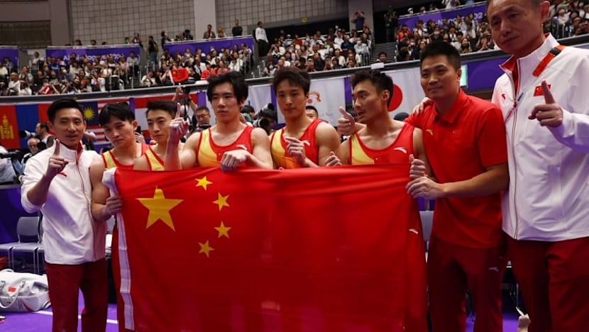 China avenge Olympic defeat to take men's team gold in Asian Games gymnastics showdown with Japan