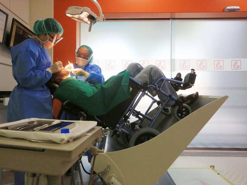 A clinic in the National Dental Centre Singapore.