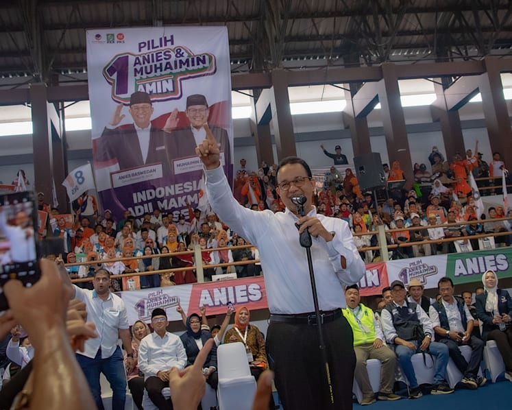 Playing to his strengths, former academic Anies Baswedan woos the youth vote as he contests Indonesia’s presidency